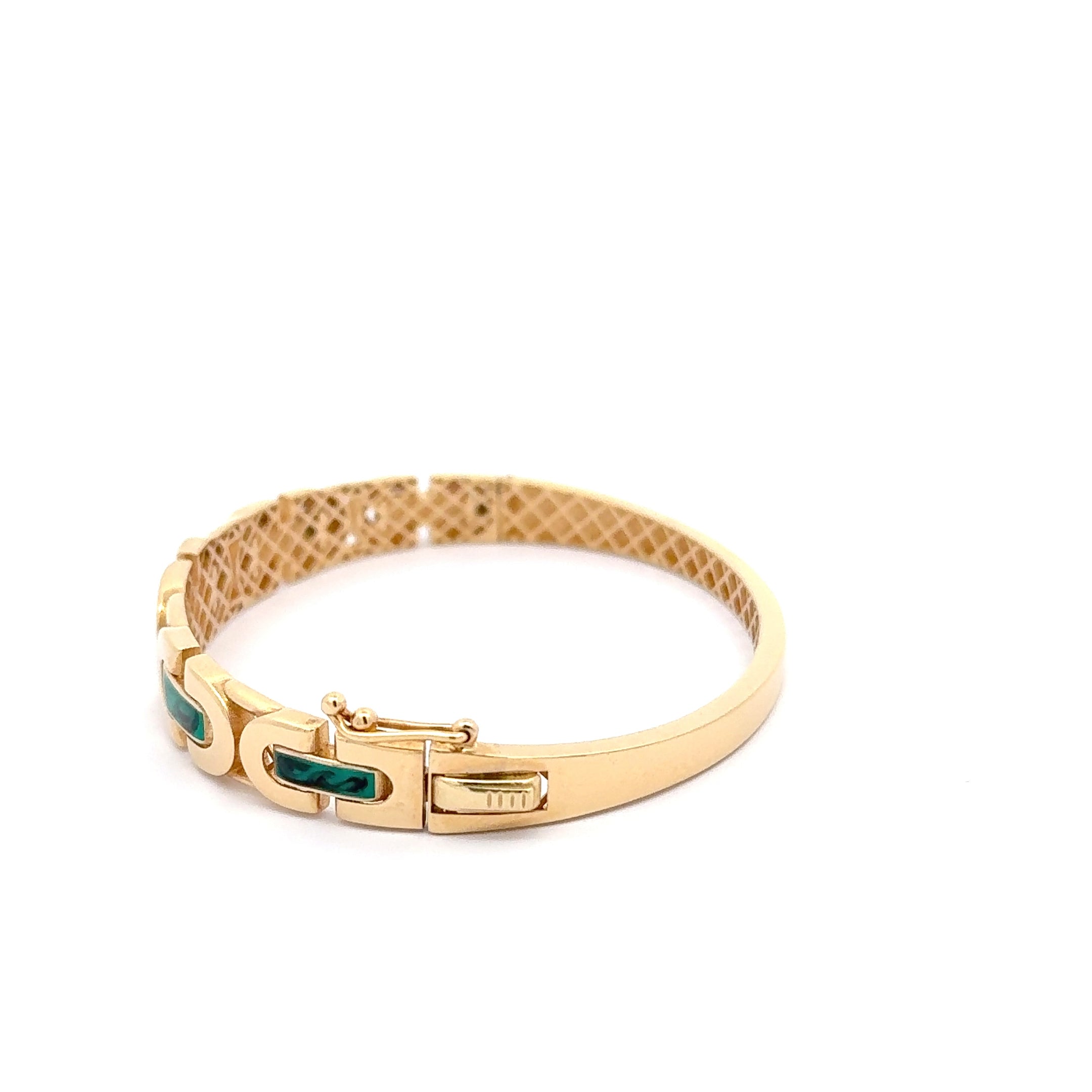 Modernist Yellow Gold Openwork Band Ring