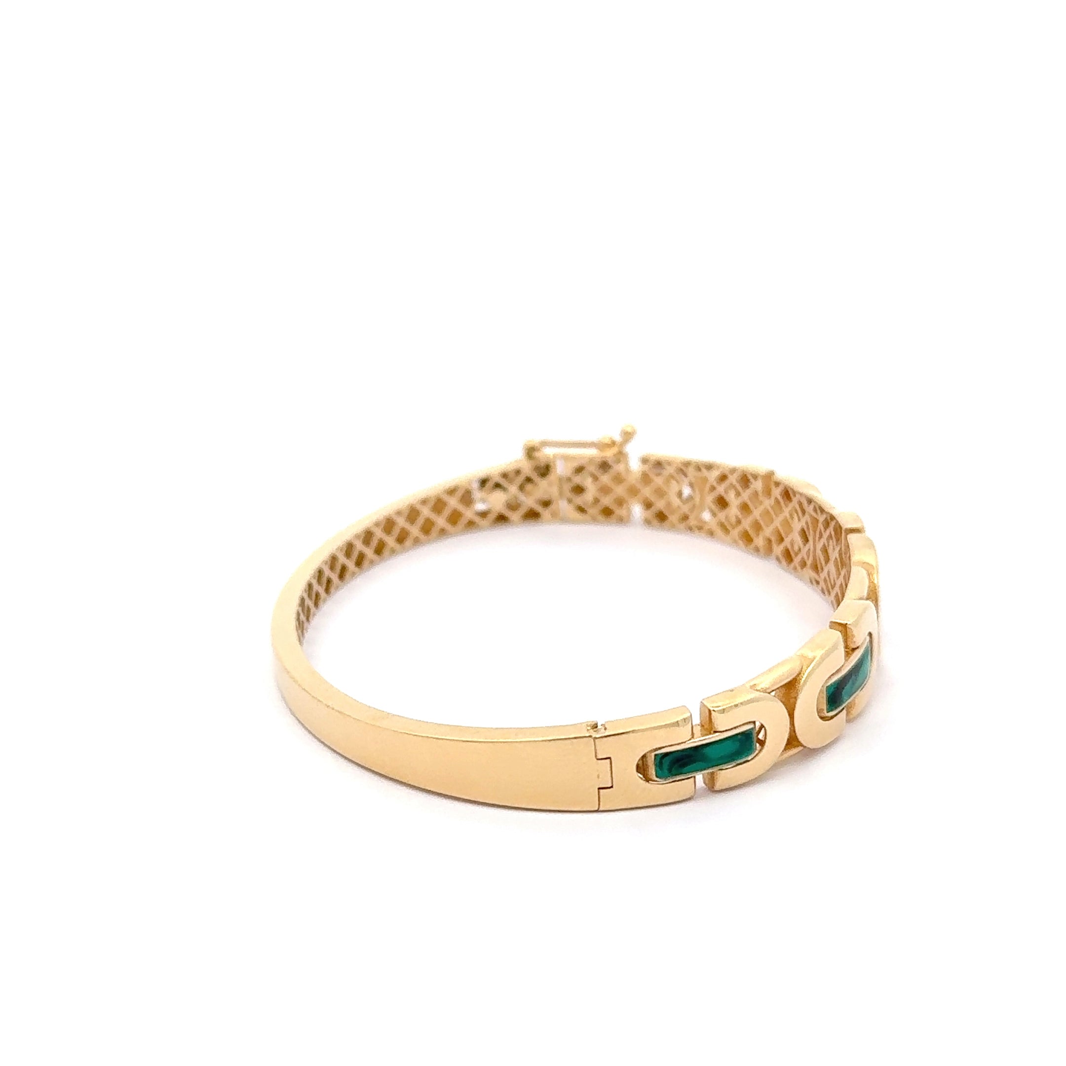 Modernist Yellow Gold Openwork Band Ring