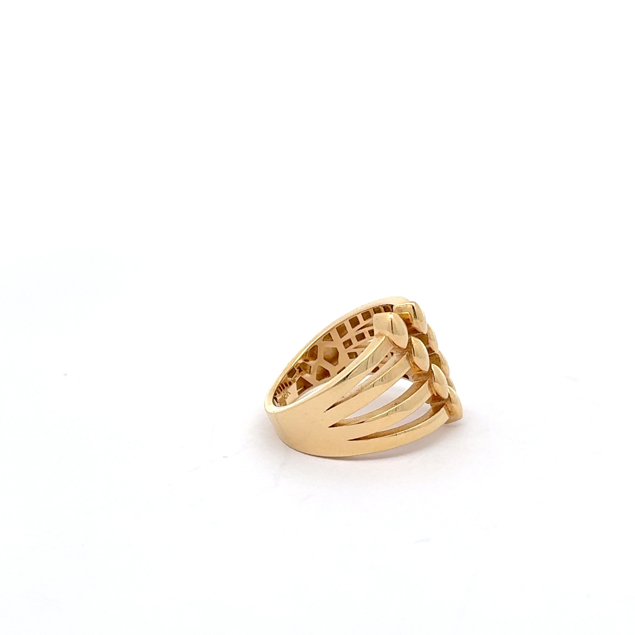Modernist Yellow Gold Multi-Band Ring