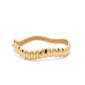 Sculpted Yellow Gold Bangle