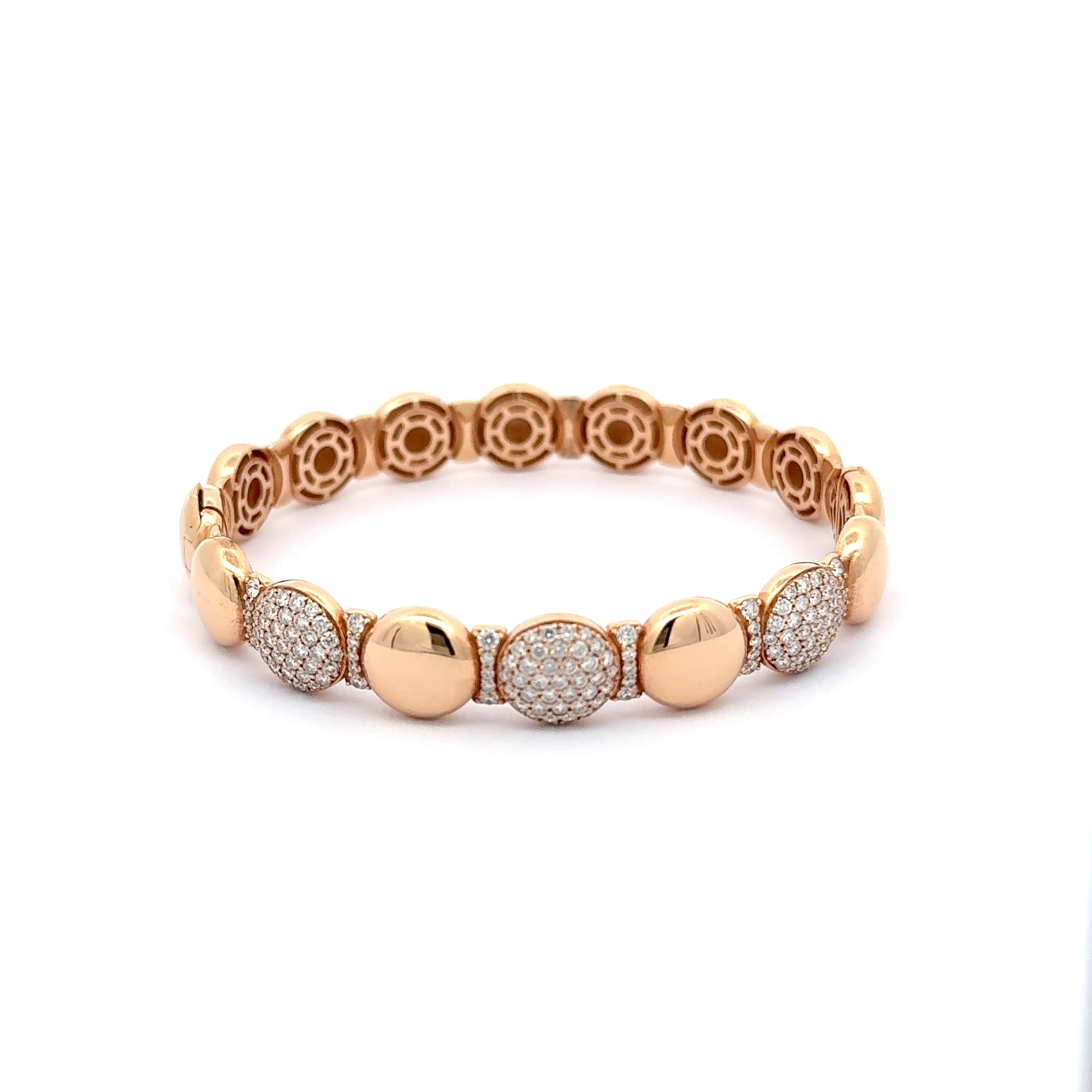 Rose Gold Diamond Bangle