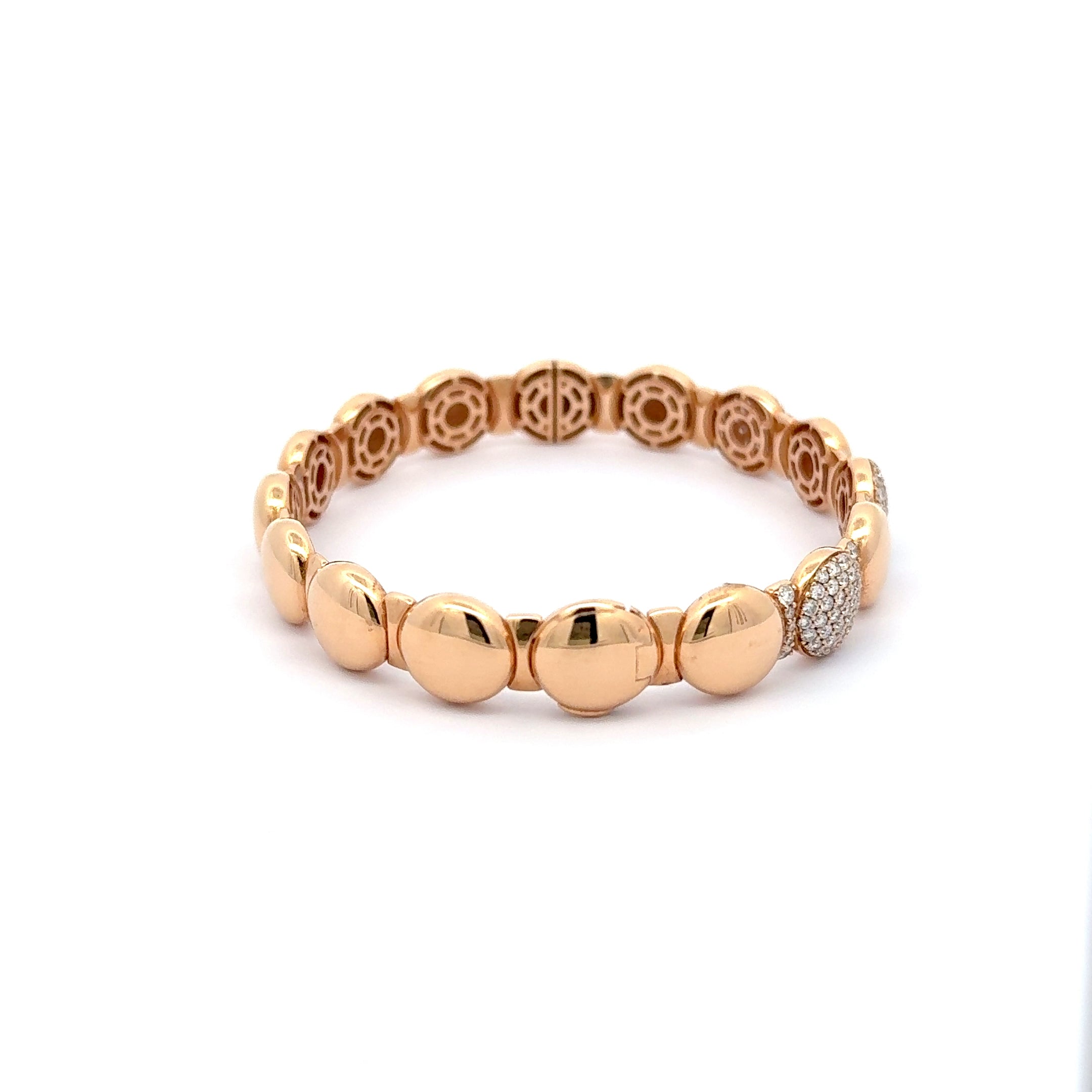 Rose Gold Diamond Bangle