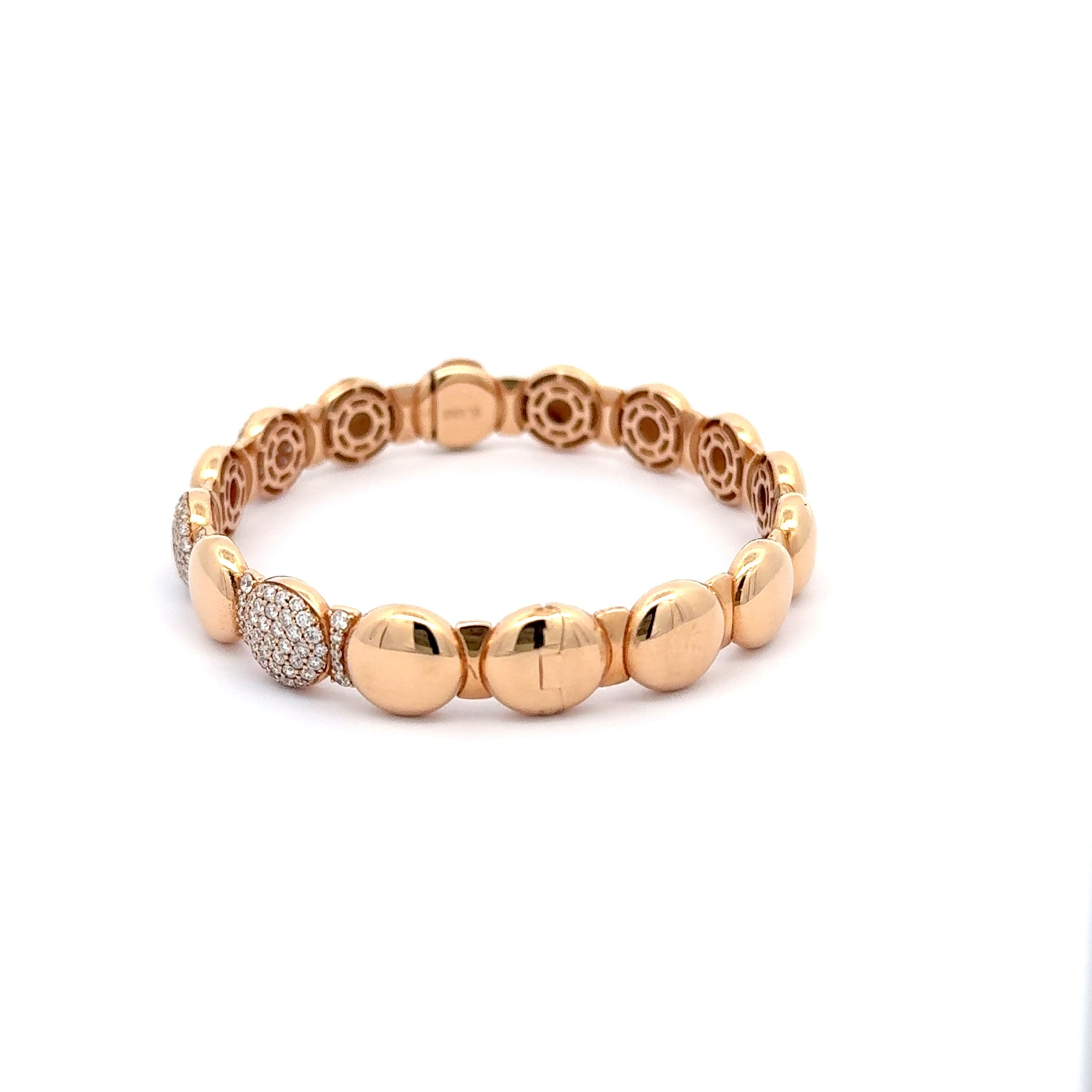 Rose Gold Diamond Bangle