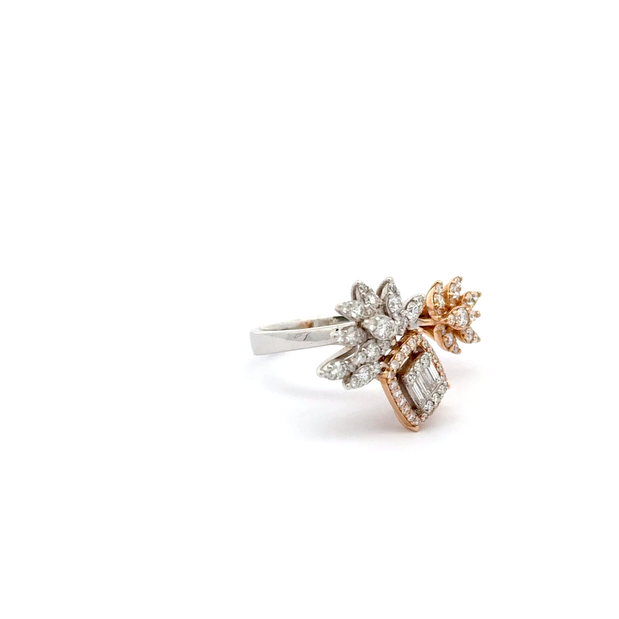 Rose Gold Diamond Cocktail Ring