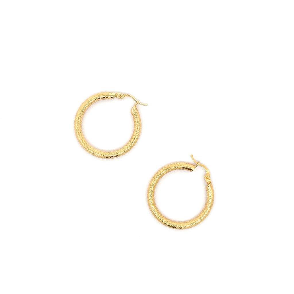 Classic Yellow Gold Hoop Earrings