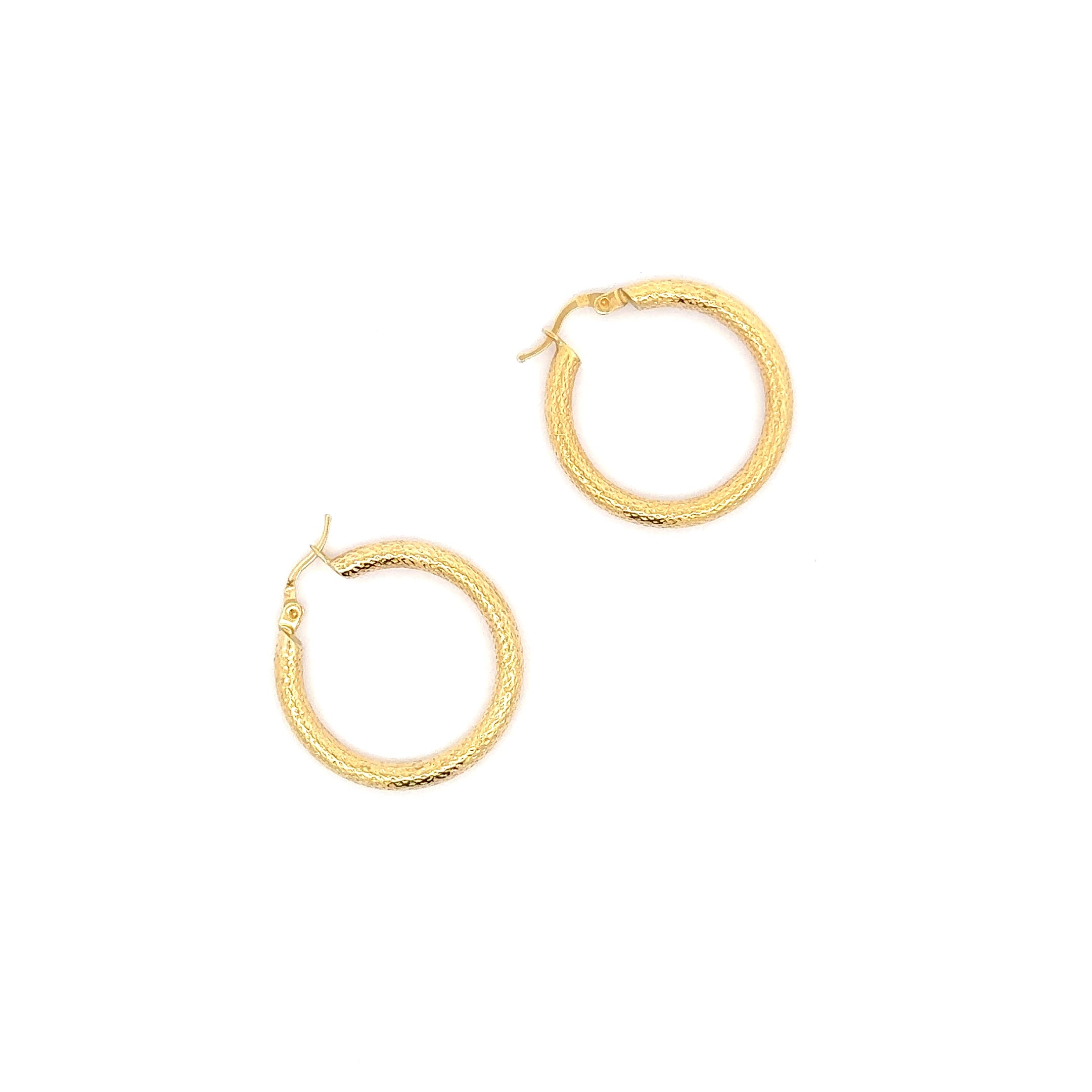 Classic Yellow Gold Hoop Earrings