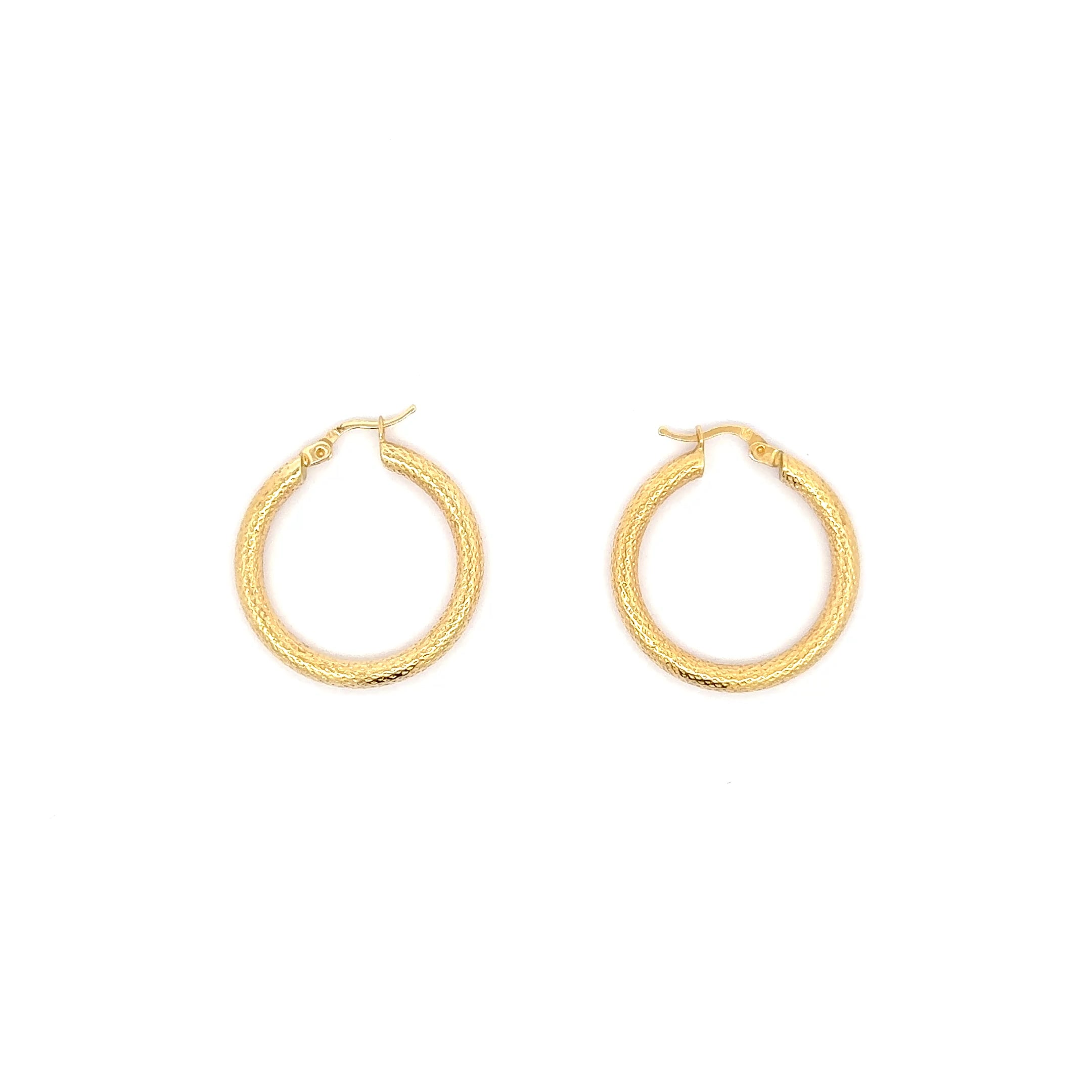 Classic Yellow Gold Hoop Earrings