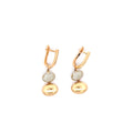 Rose Gold Diamond Drop Earrings