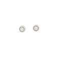 white gold Stud Earrings with Round Brilliant-Cut Diamonds