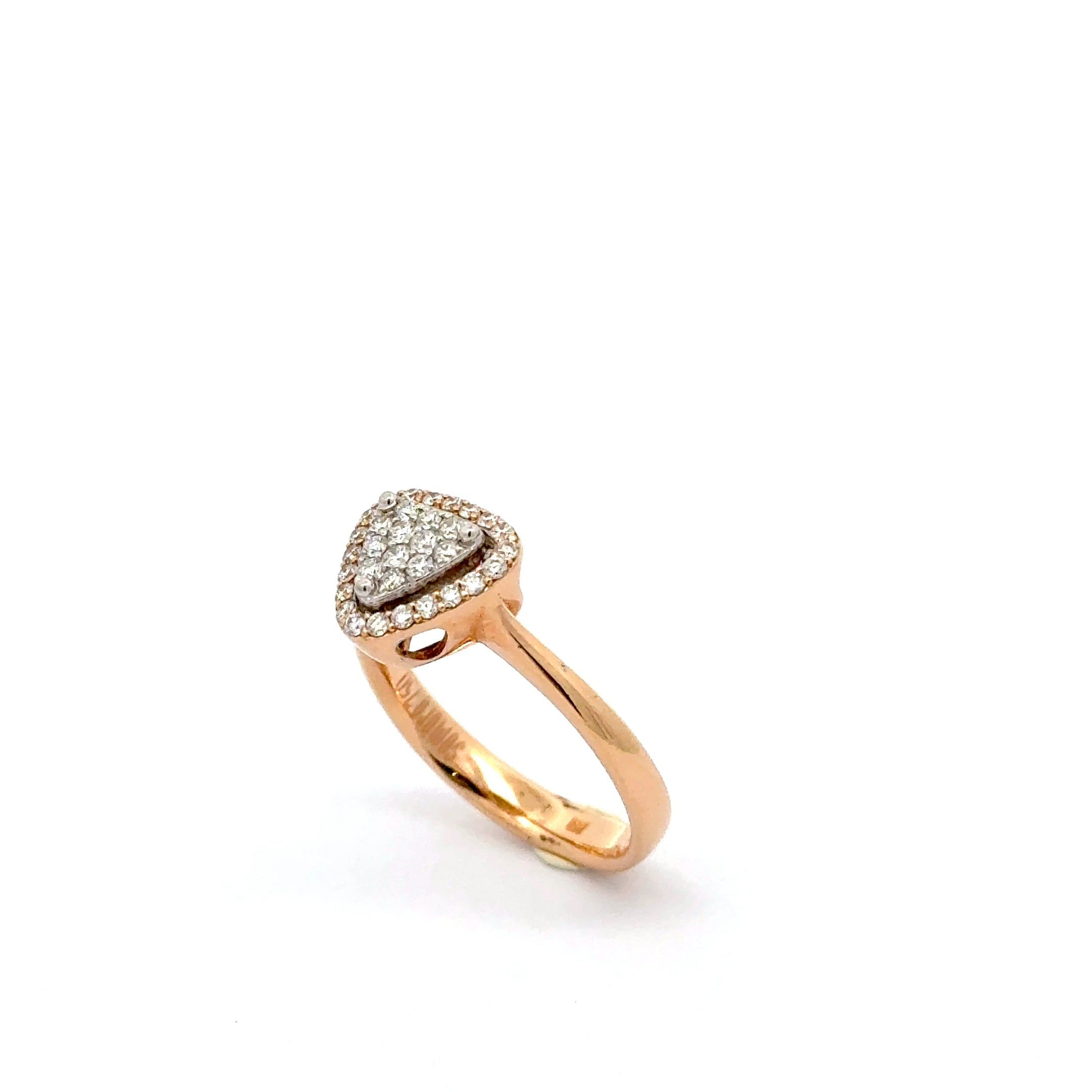Rose Gold Diamond Multistone Ring