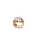 Rose Gold Ring with Brilliant Cut Heart Shaped Diamond