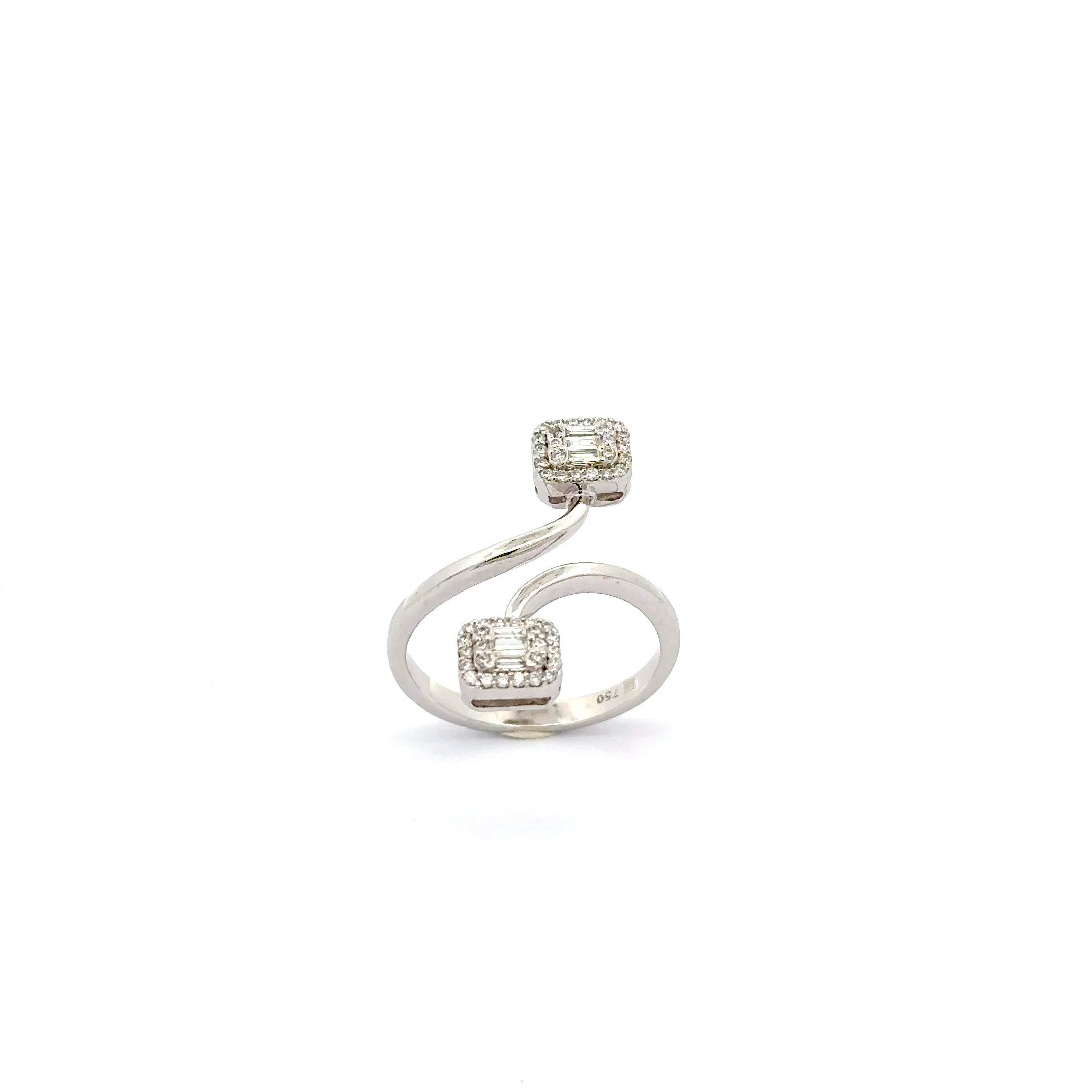 White Gold Diamond Multistone Ring