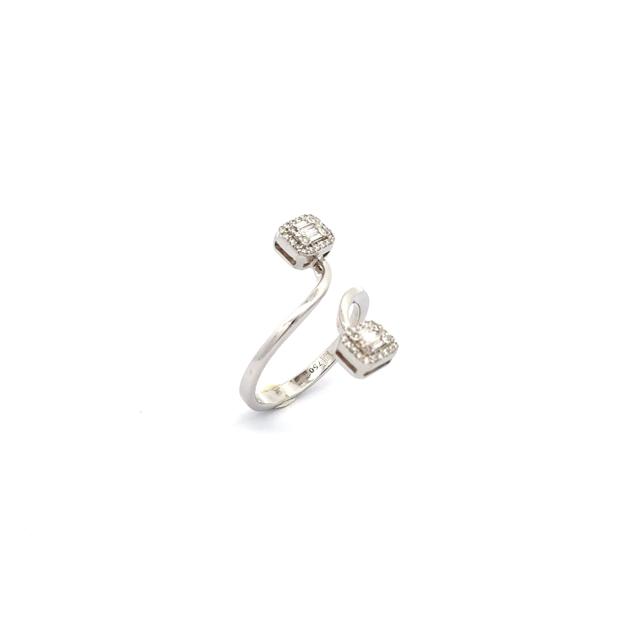 White Gold Diamond Multistone Ring