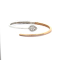 Rose Gold Diamond Bangle Bracelet
