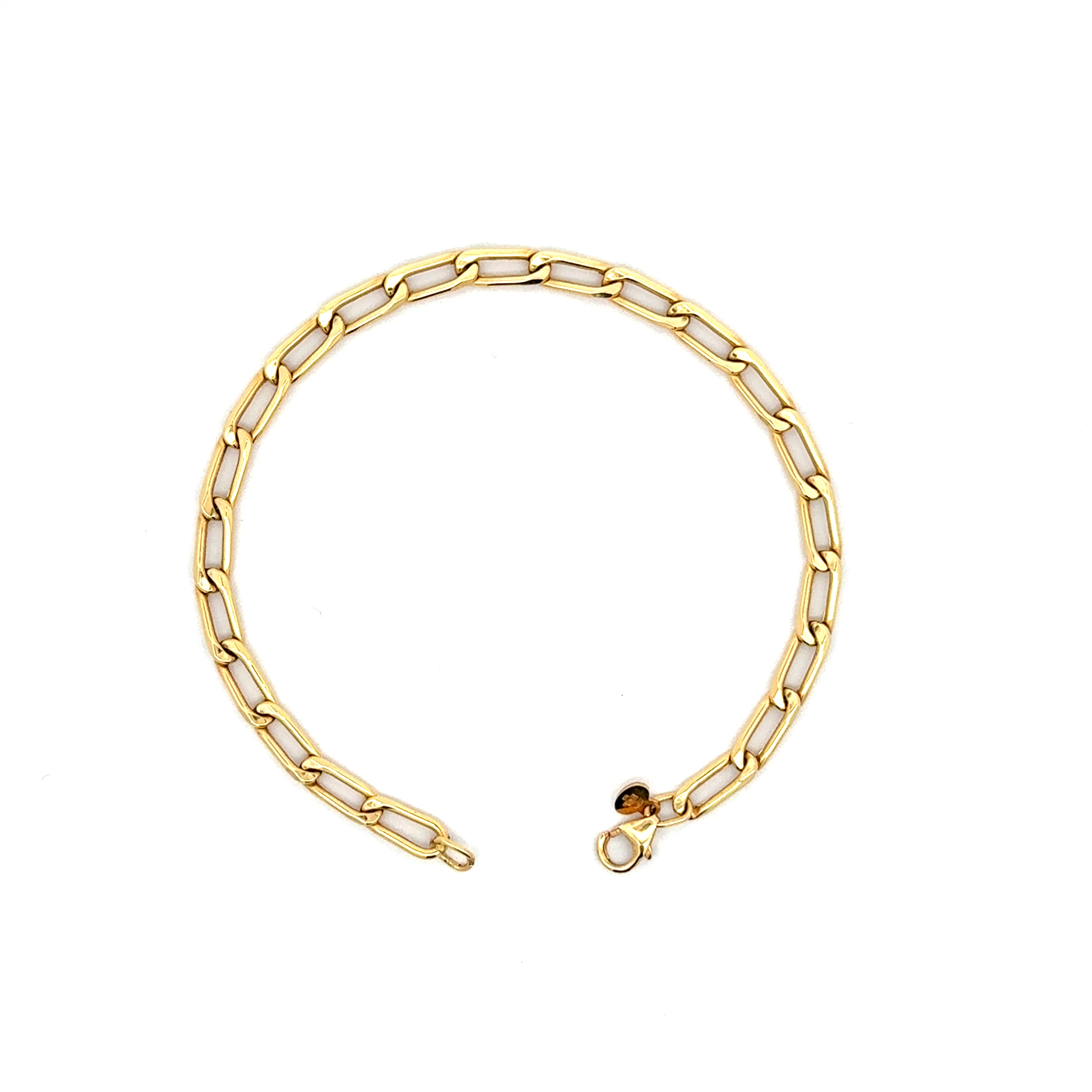 Classic Yellow Gold Chain Link Bracelet