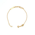 Elegant Yellow Gold Chain Bracelet
