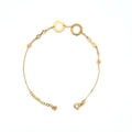 Delicate Yellow Gold Infinity Chain Bracelet