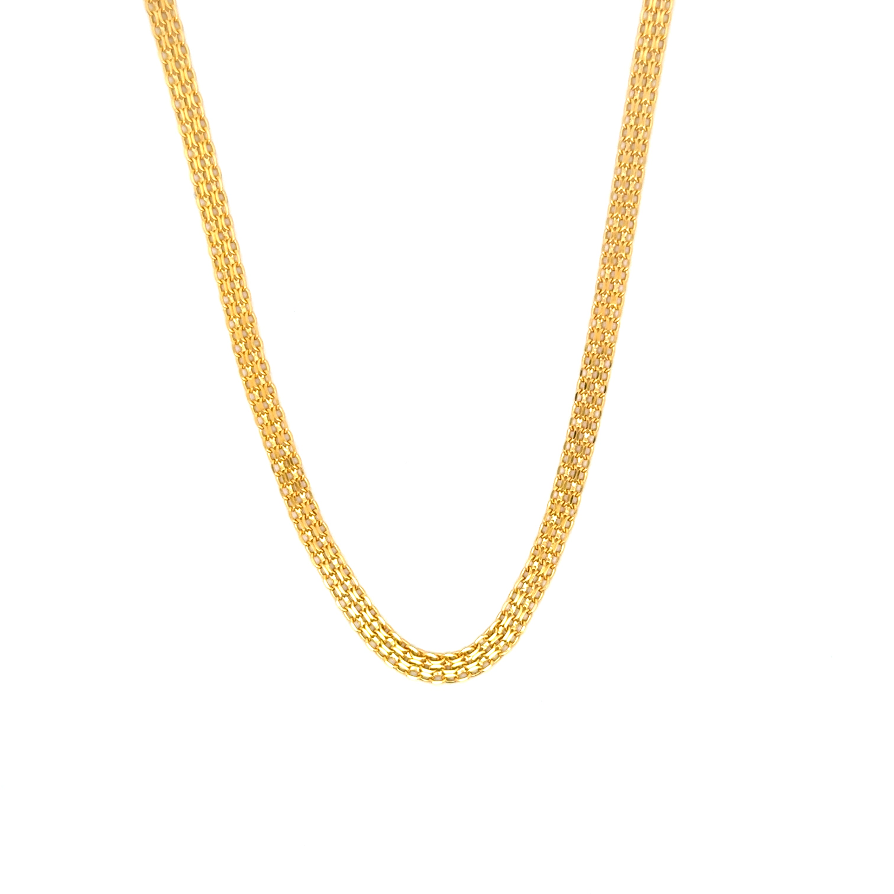 Elegant Yellow Gold Chain Necklace