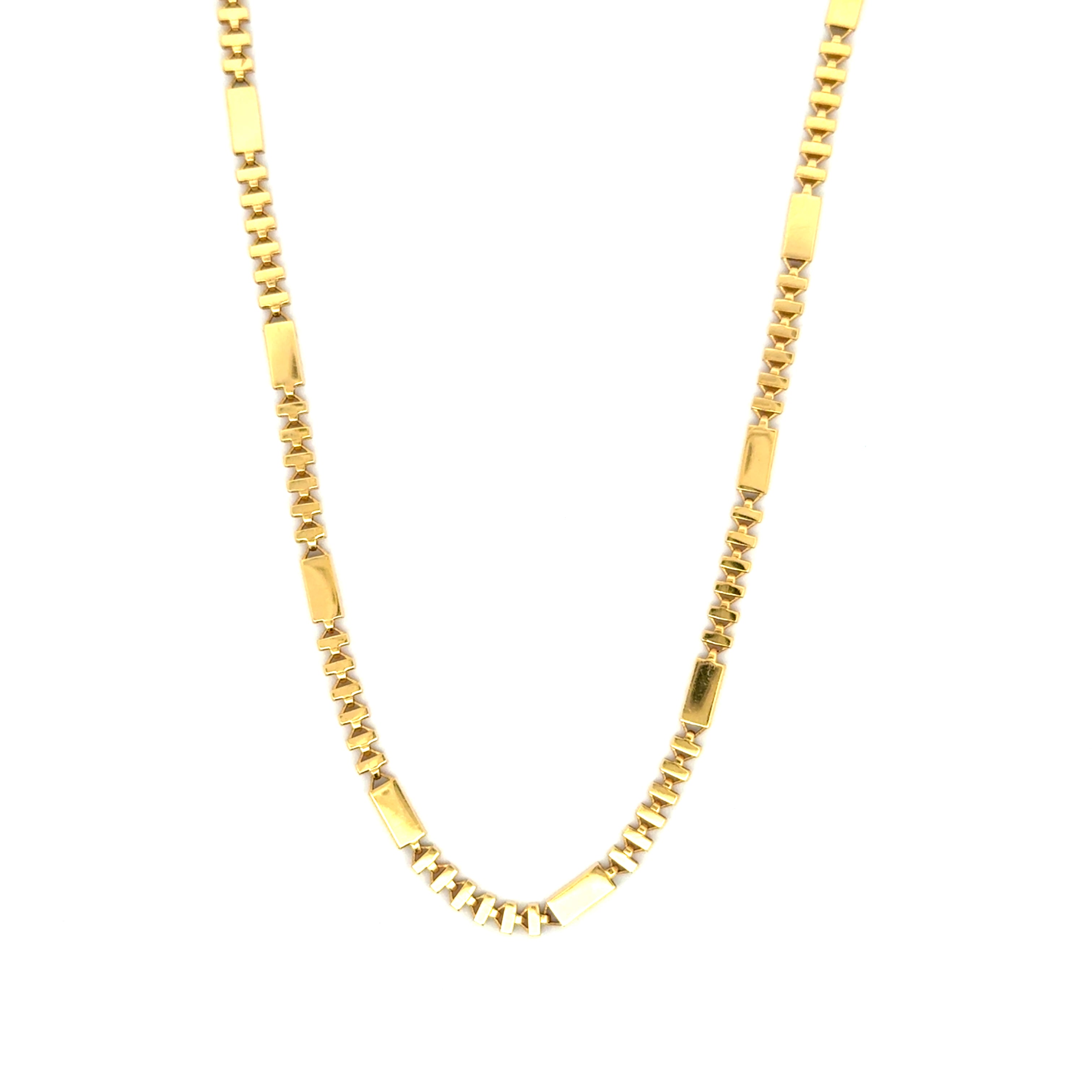 Elegant Yellow Gold Chain Necklace