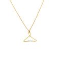 Hanger Pendant Charm Necklace in Yellow Gold