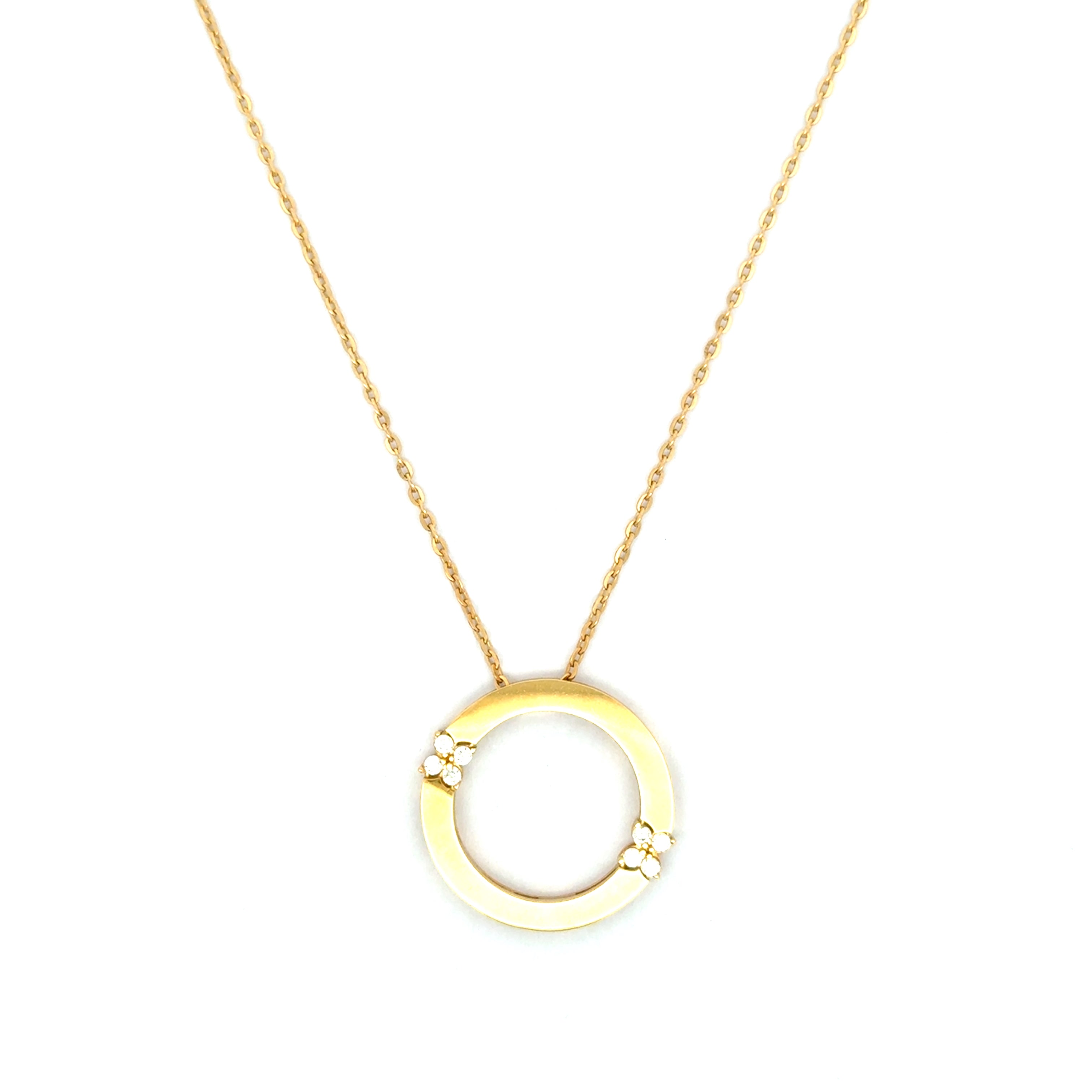 Yellow Gold Charm Necklace