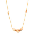 Elegant Rose Gold Beaded Necklace