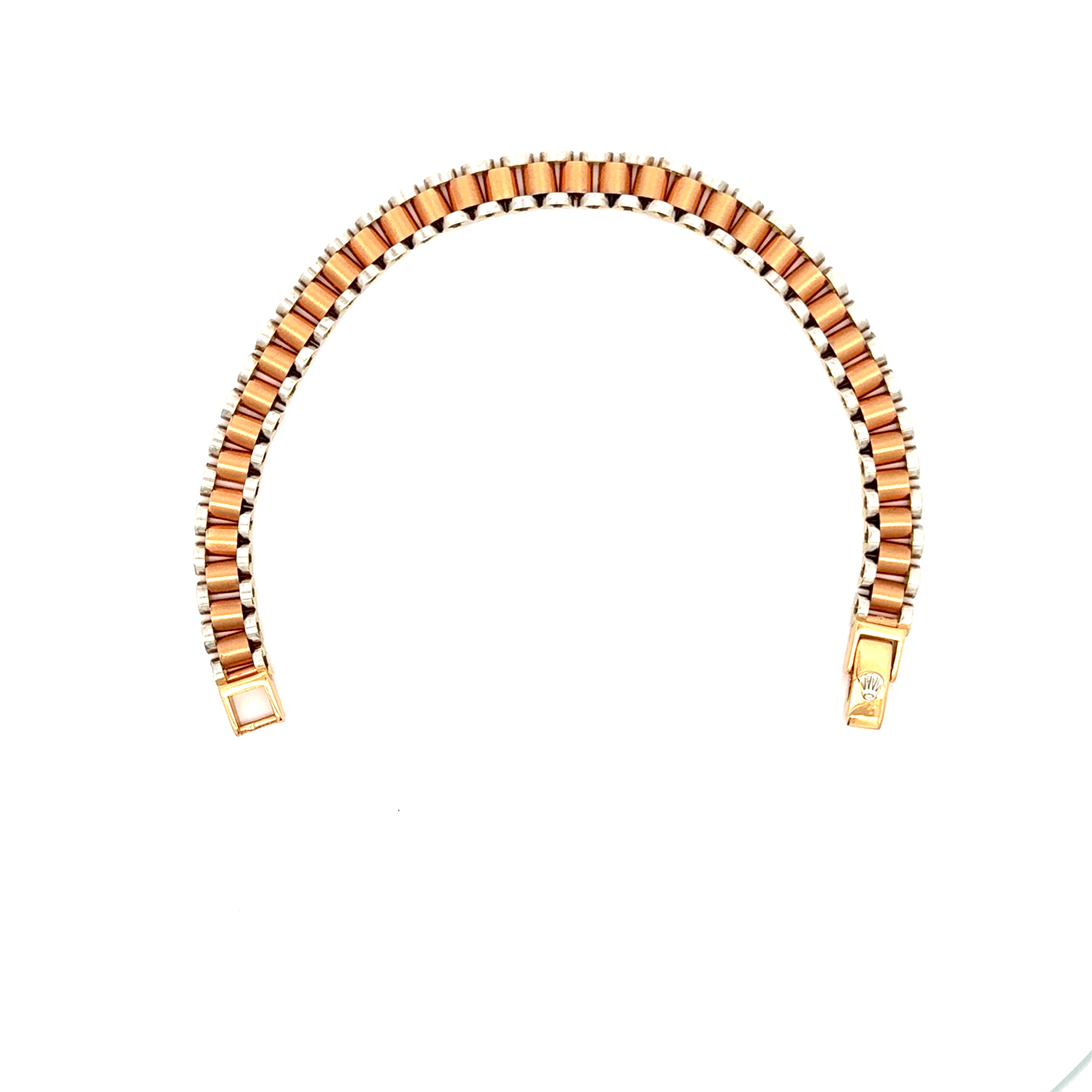 Elegant Rose Gold Chain Bracelet with Subtle Engraved Detail