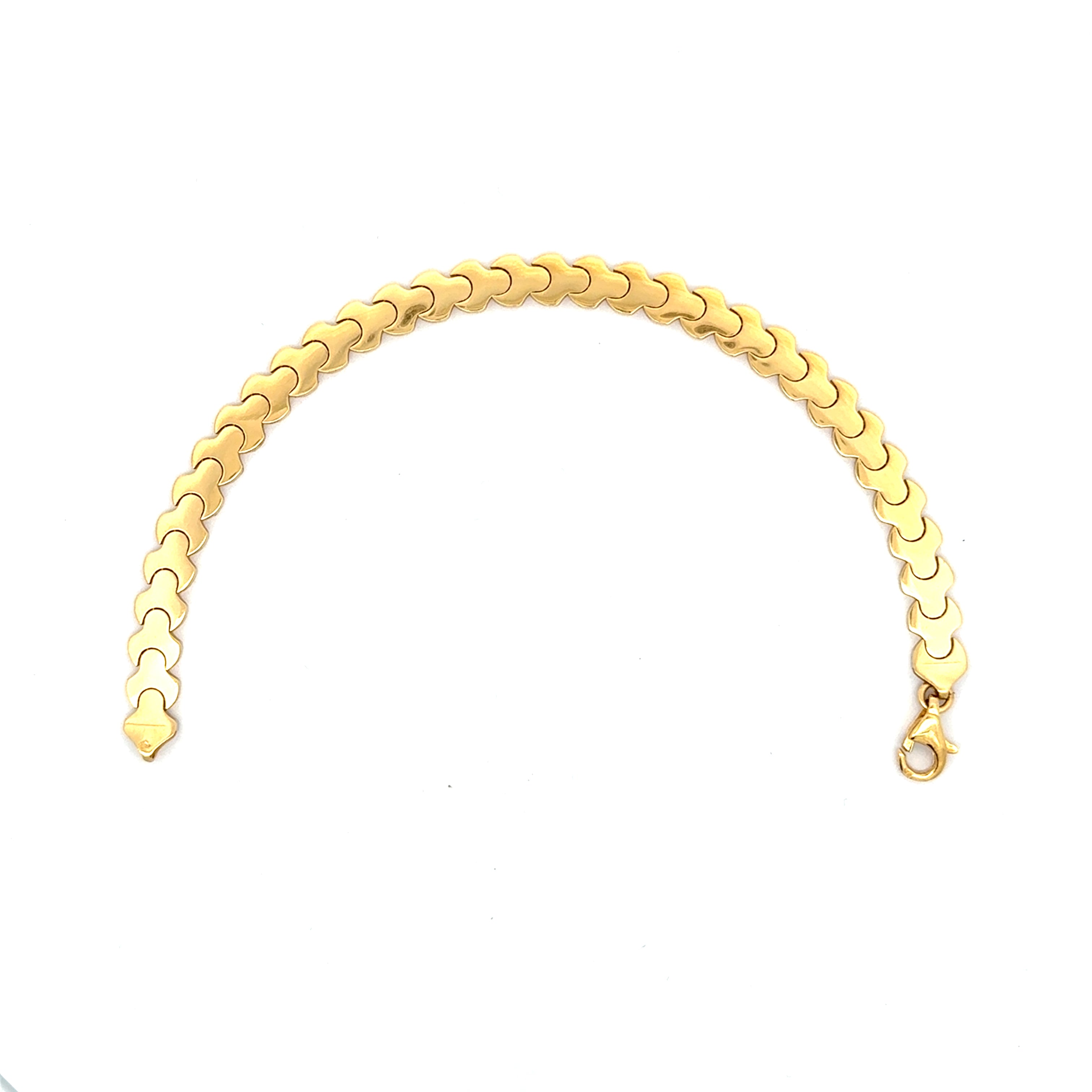 Chic Yellow Gold Chain Bracelet