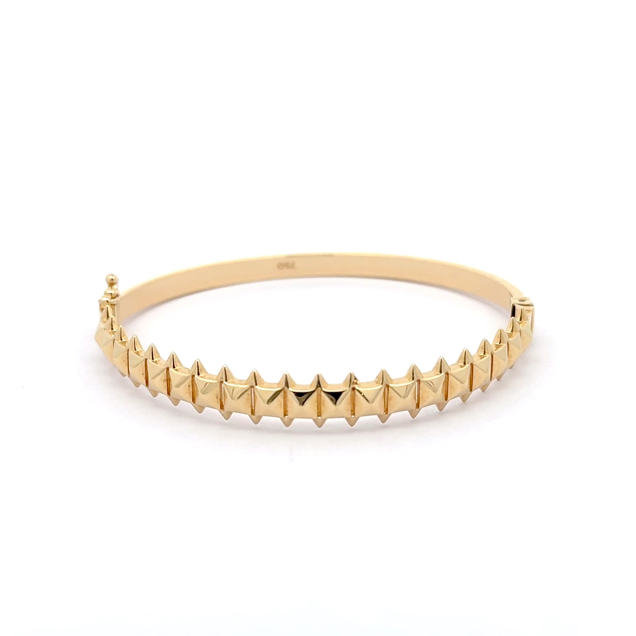 Elegant Yellow Gold Bangle Bracelet