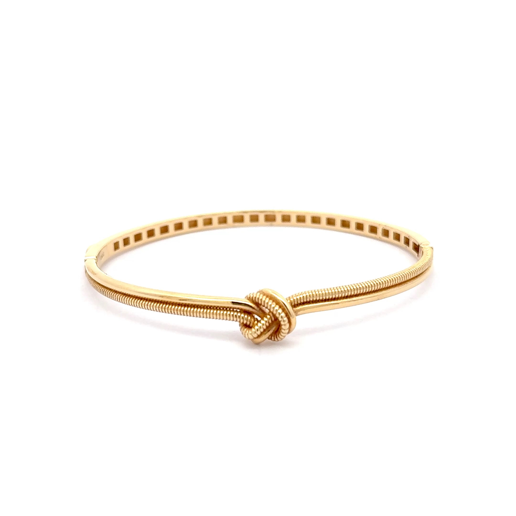 Yellow Gold Knot Bangle