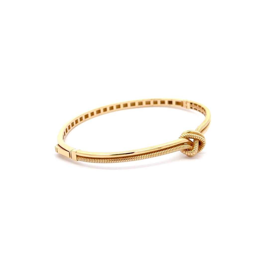 Yellow Gold Knot Bangle