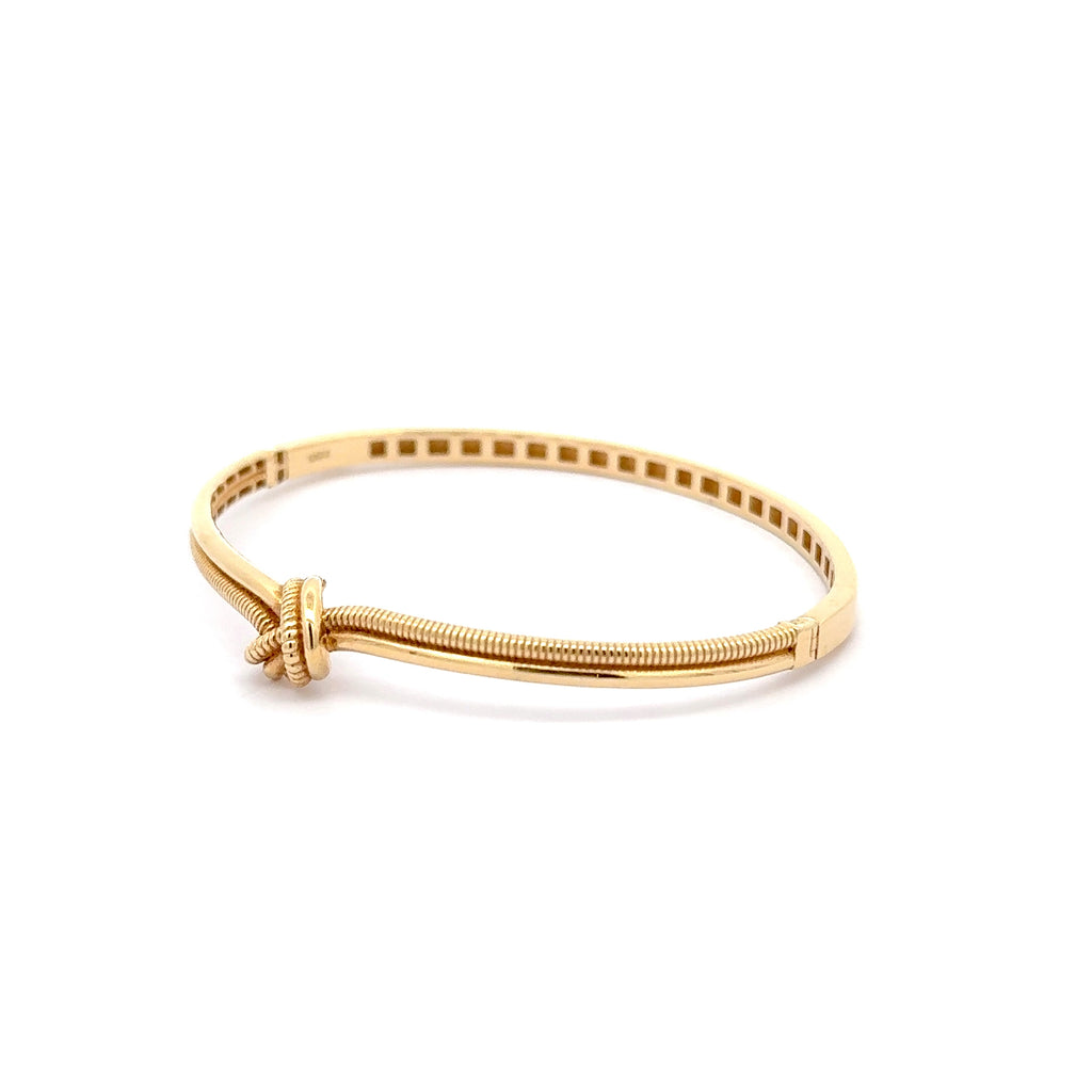 Yellow Gold Knot Bangle