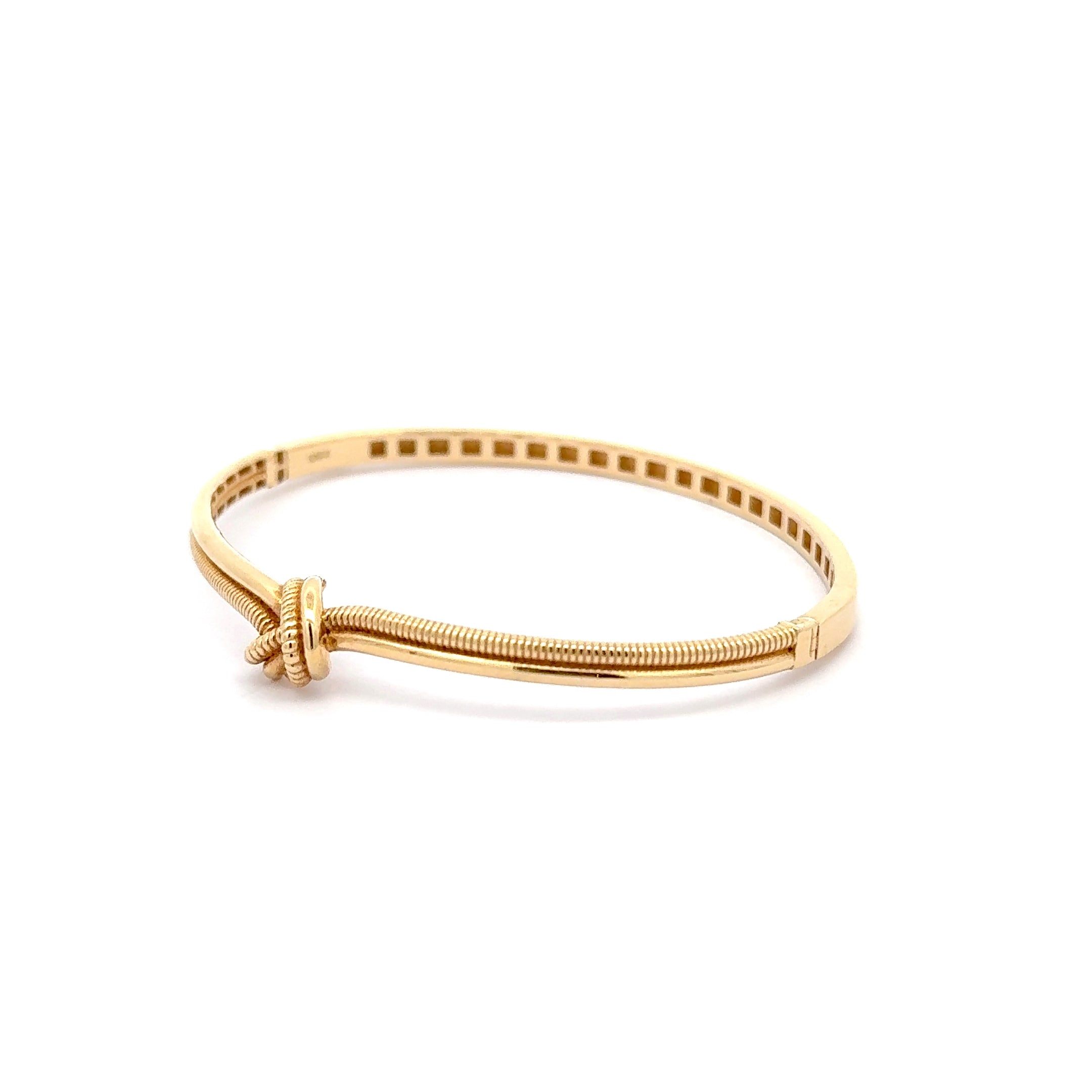 Yellow Gold Knot Bangle