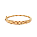 Classic Yellow Gold Hinged Bangle