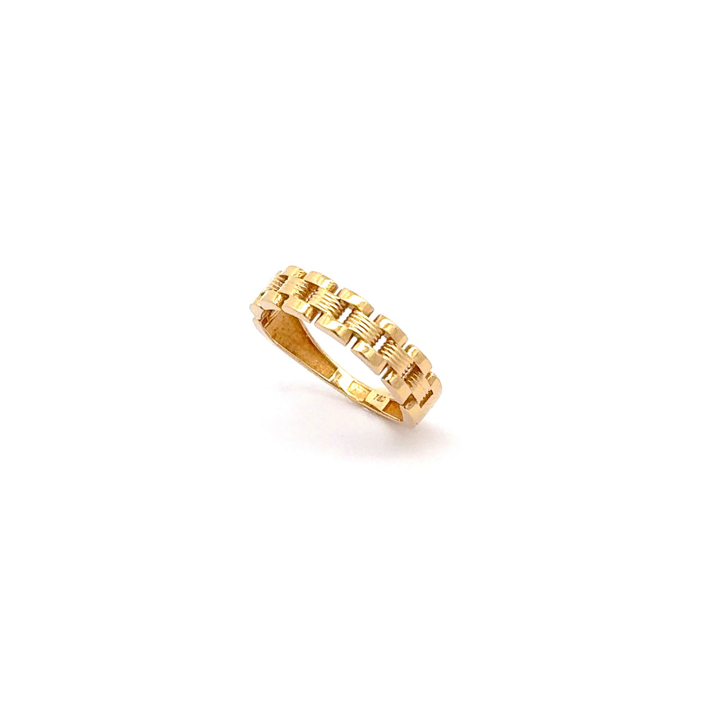 Yellow Gold Statement Band Ring