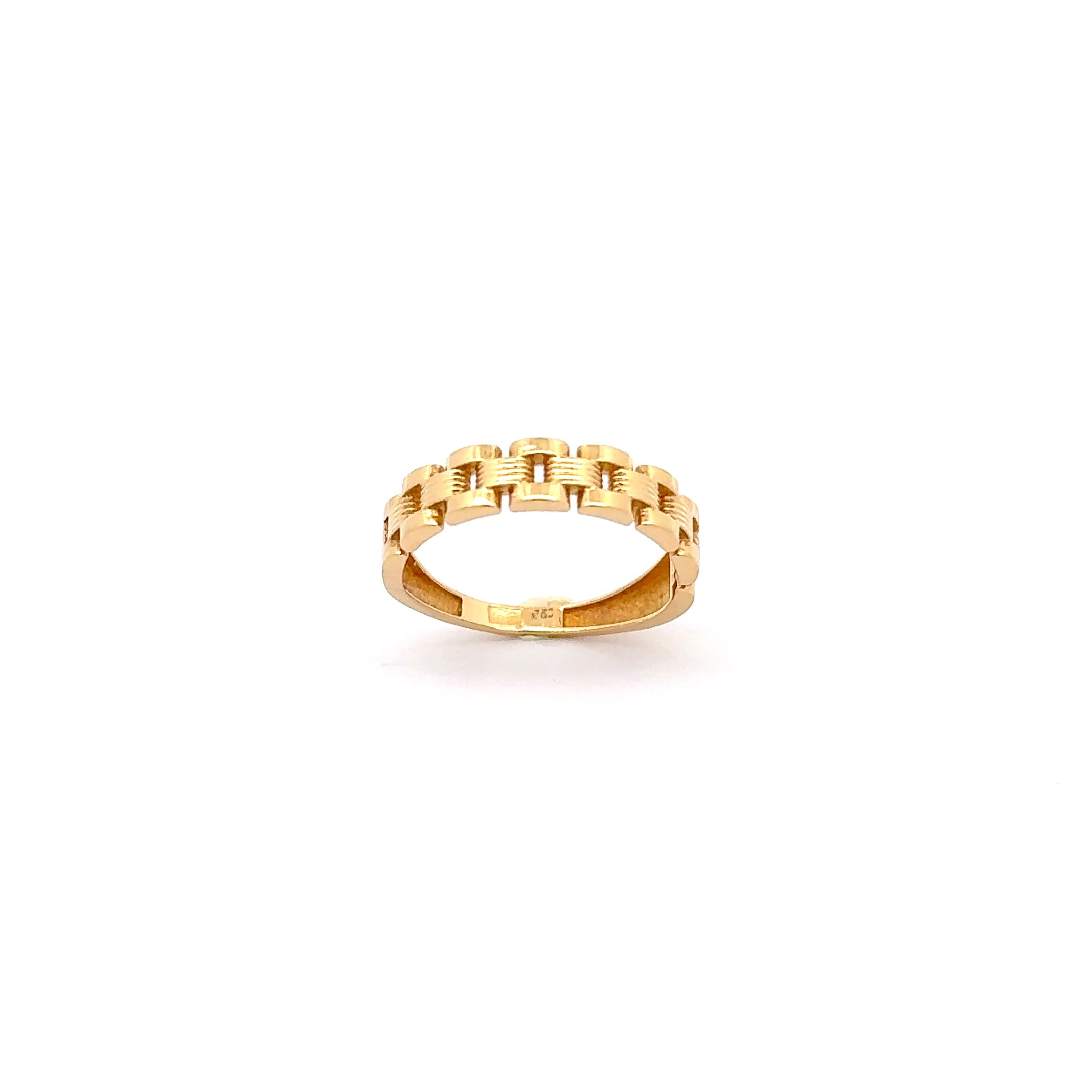 Yellow Gold Statement Band Ring