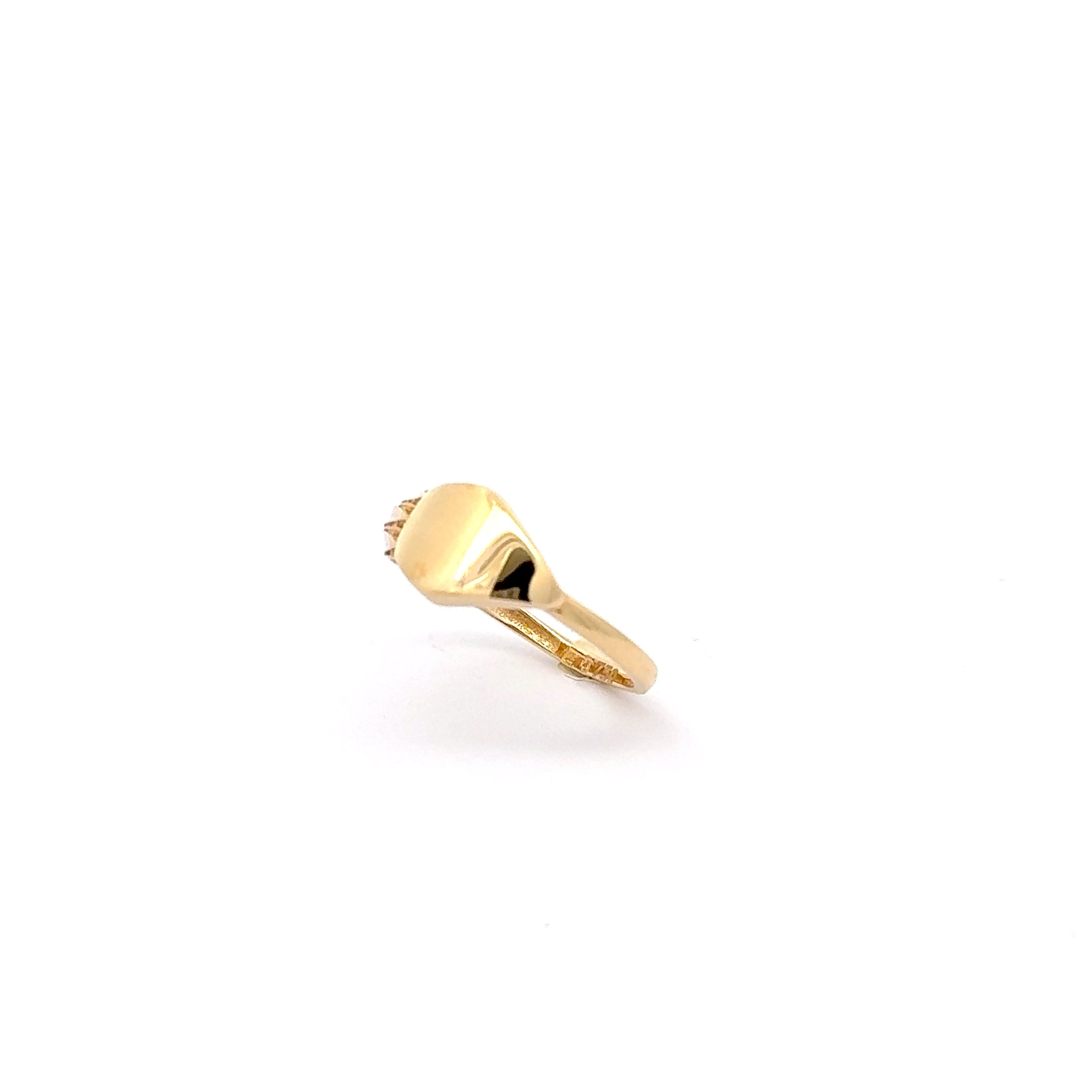 Classic Yellow Gold Signet Ring