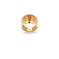 Textured Yellow Gold Statement Band Ring