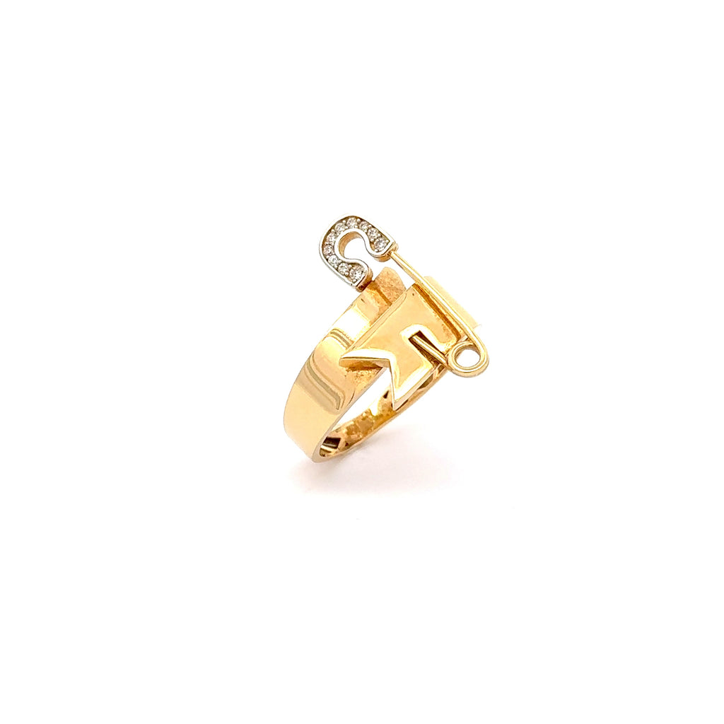 Modern Yellow Gold Band Ring