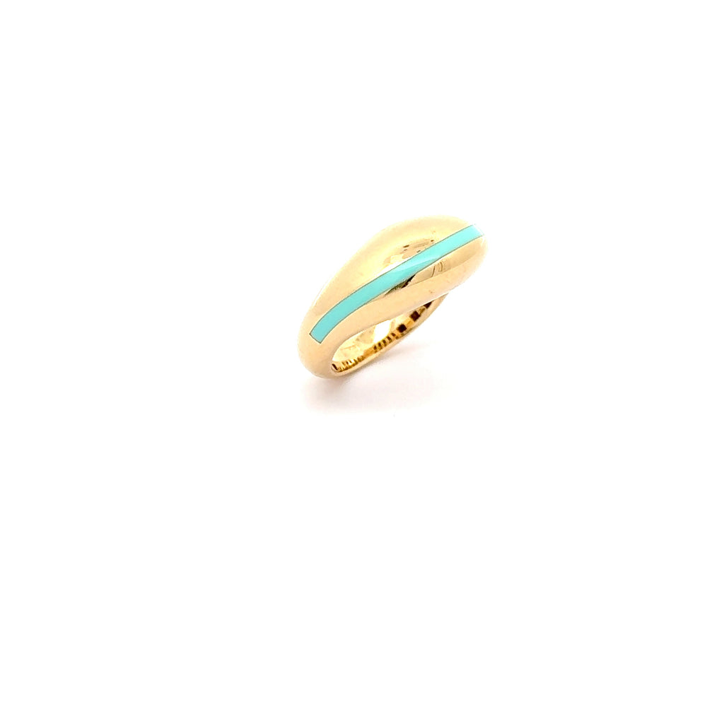 Modern Yellow Gold Band Ring