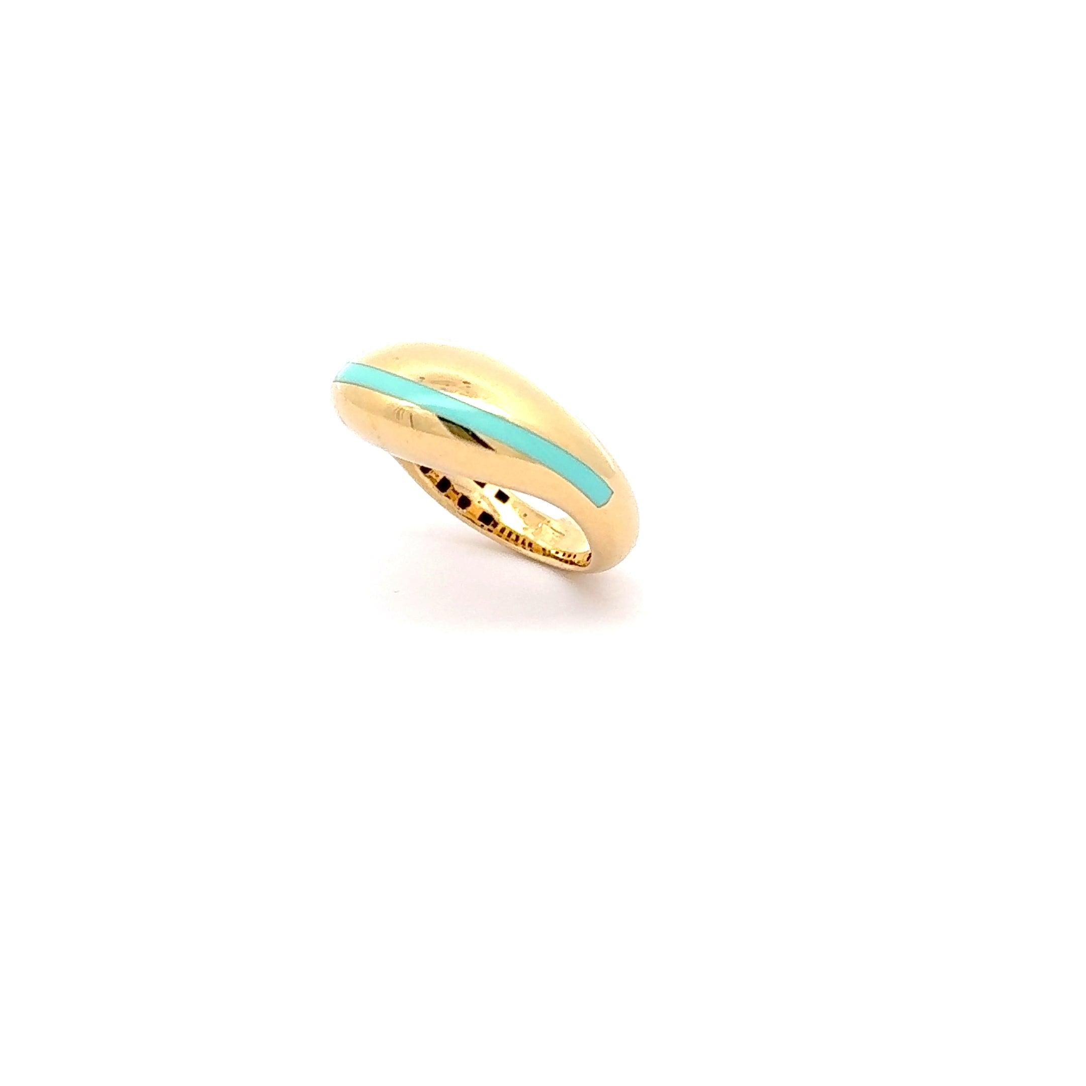 Modern Yellow Gold Band Ring