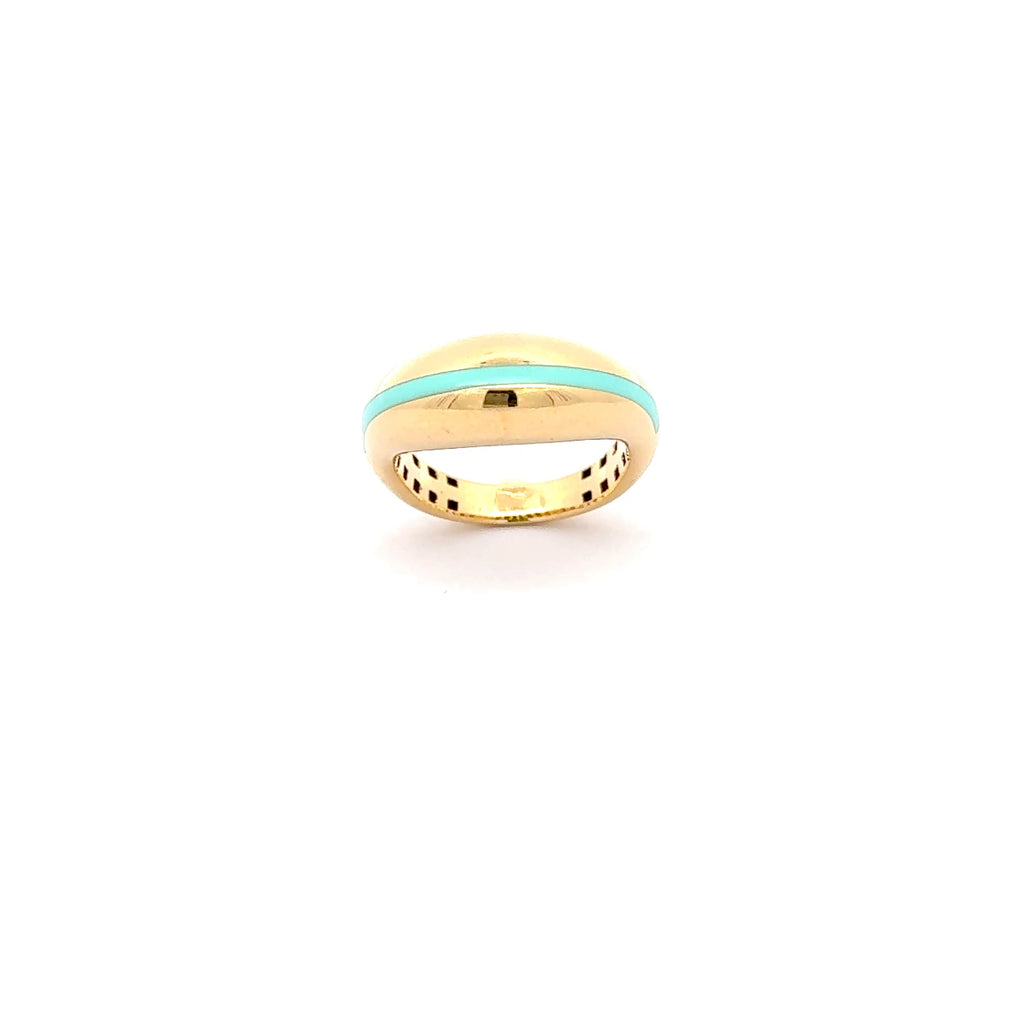 Modern Yellow Gold Band Ring