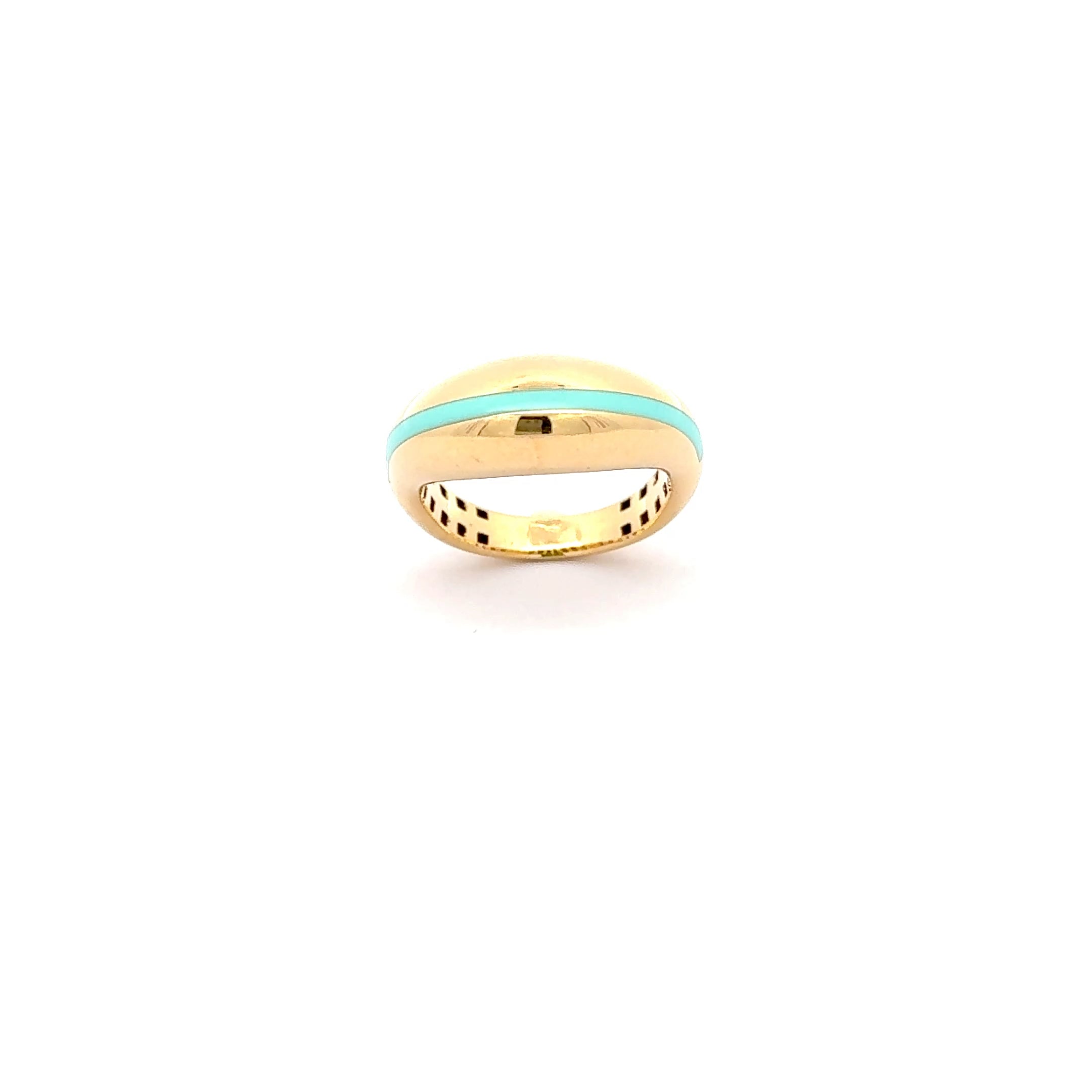 Modern Yellow Gold Band Ring