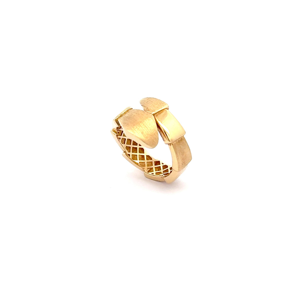 Articulated Yellow Gold Band Ring