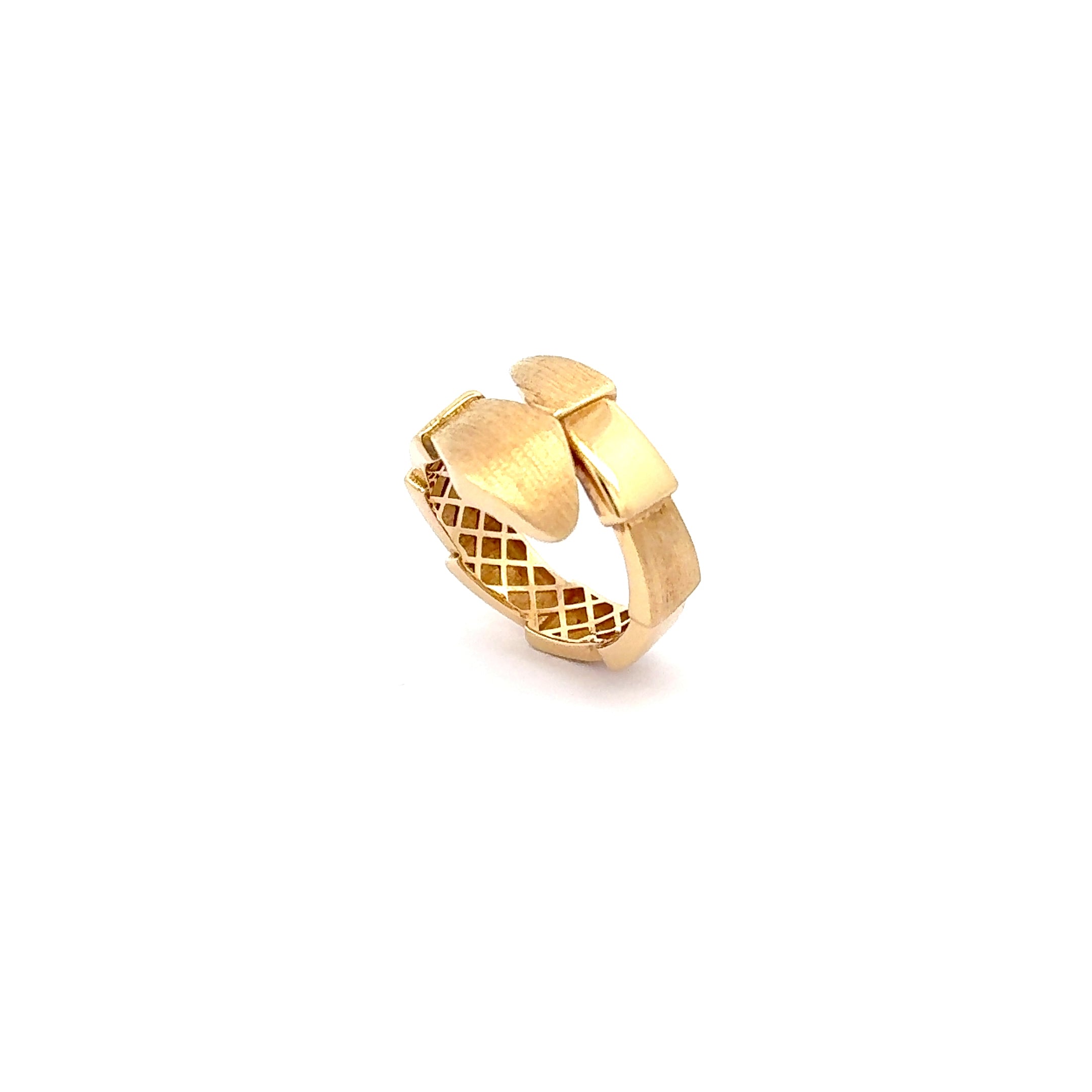 Articulated Yellow Gold Band Ring