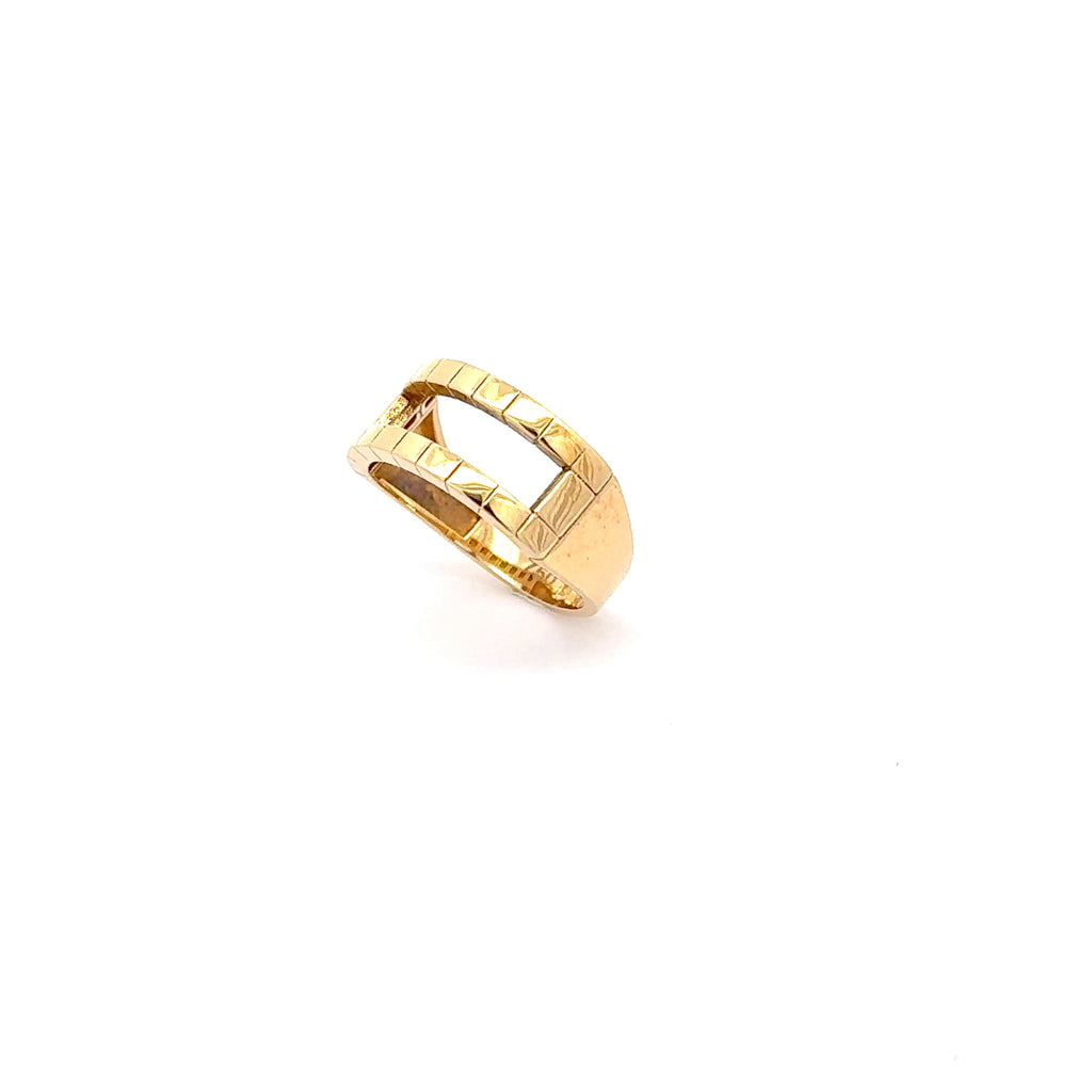 Modern Yellow Gold Band ring
