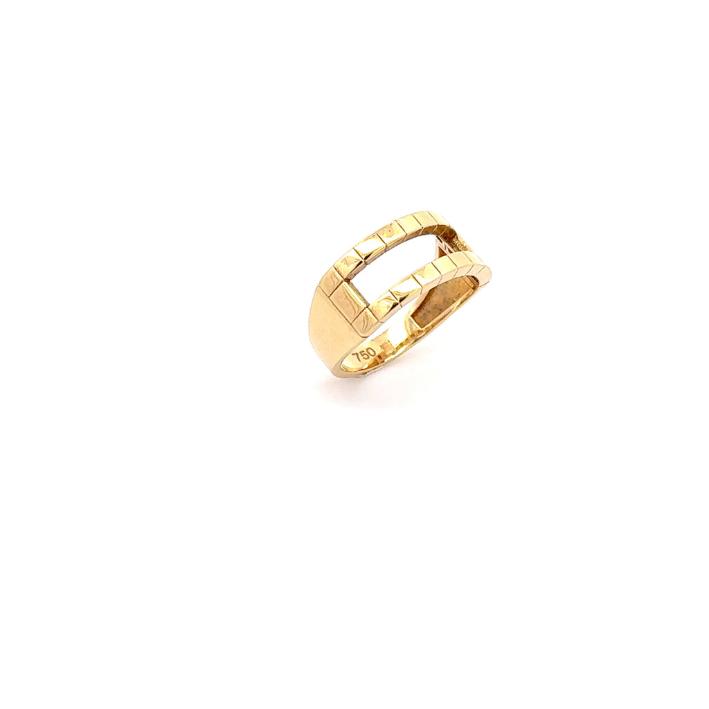 Modern Yellow Gold Band ring