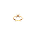Yellow Gold Ring Mount with H-Design