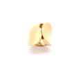 Sculptural 18k Yellow Gold Statement Band Ring